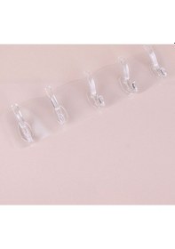 Resim Baysa Şeffaf Yapışkan Askılık 5 Li Askılık Çok Renkli 