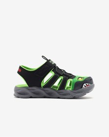 Resim SKECHERS Thermo-splash - Hydro-flare Büyük Erkek Çocuk Siyah Işıklı Sandalet 400613l Bklm 