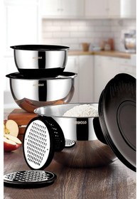 Resim Siyah 9 Parça Kase Takımı Sat-802 