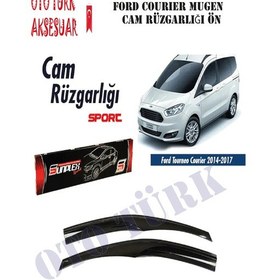 Resim Ford Courier 2014-2017 Mugen Cam Rüzgarlığı Ön 