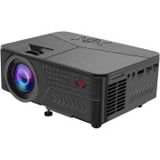 Resim Yüksek Parlaklık 1080P Multimedya Projeksiyon Cihazı, Siyah, Kompakt ve Kullanışlı 