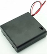 Resim Buhara Elektronik 4 Lü Kalem Pil Yuvası 4 Lü Kapaklı Sviçli Pil Y 