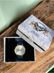 Resim Sasta mavi kordonlu premium şık saat 