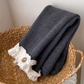 Resim Kızlar İçin Kışlık Termal Tayt - Dantel Detaylı ve Fırfır Etekli, Katmanlı Şık Çorap Kalça & Bel Lastikli, Çamaşır Makinesinde Yıkanabilir Sıcak Pantolon – Oyun Buluşmaları Partiler için Rahat Soğuk Hava Giysi (Genç Çocuk) 