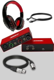 Resim Midex GLX-700RD XLR Üst Segment Usb Stüdyo Ses Kartı 2 Giriş 2 Çıkış 24bit/192kHz 