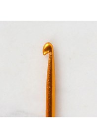 Resim Abarta 3,5mm Renkli Metal Gagalı Örgü Şiş Tunus Tığ 25cm- Sarı 1 Adet 