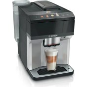 Resim Bosch TPE40307 Tam Otomatik Kahve Makinesi Metalik Inox Gümüş Piyano Siyah 