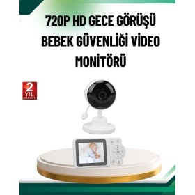 Resim Shopwave Sesli ve Görüntülü Bebek Kamerası Sıcaklık Takipli 