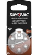 Resim Rayovac Hearing Aid Batteries 312 Numara Blister İşitme Cihaz Pili 6'lı 