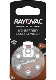Resim Rayovac Hearing Aid Batteries 312 Numara Blister İşitme Cihaz Pili 6'lı 
