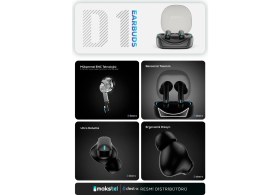 Resim Dest-X D1 Enc, 4 Mikrofon, Oyun Modu, IP4X, Hifi Stereo Kulakiçi Bluetooth Kulaklık 