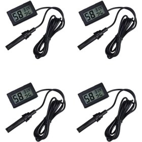 Resim MCM Group 4 Adet Dijital Ekran Sıcaklık ve Nem Ölçer - Termometre Higrometre Kuluçka ( Lisinya ) 