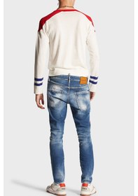 Resim Dsquared2 Erkek Kot Pantolon S74lb1456 S30663 470 Lacivert 