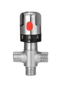 Resim Moveevo Sıcak Ve Soğuk Su Karışımı İçin Termostatik Vana, 20 C-50 C Sıcaklık Kontrolü, 0.05-1mpa Basınç 