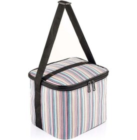 Resim Ns Reliable Kamp Piknik Termal Soğutucu Yalıtımlı Buzluk Termos Çanta - 920 Çizgi Desenli Çok Renkli 