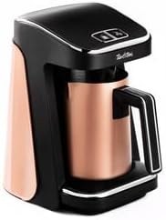 Resim Tantitoni Rose Gold Hazneli Türk Kahvesi Makinesi 