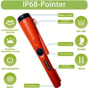 Resim ProFinder 360° Arama Bobini El Tipi Metal Dedektörü Pinpointer - Su Geçirmez, Ultra Hassas, Tek Dokunuşlu İşletim, Kemer Klipsi ve Taşıma Kayışı ile Taşınabilir Tasarım, Kolay Dış Mekan Maceraları İçin 