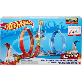 Resim HOT WHEELS Dikey Uçuş Heyecanı Pist Seti, 5-10 Yaş Arası Çocuklar İçin GRW39 