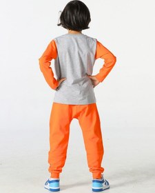 Resim Turuncu Kaykay Baggy Pantolon Takım-Turuncu 