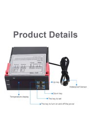 Resim Weather Forecast 220V Çift Röleli Hassas Dijital Termostat Kuluçka 10amper stc-1000 thr280 