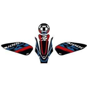 Resim GP Kompozit BMW M 1000 RR 2021-2024 Uyumlu Tank Pad Seti Siyah 