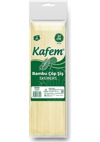 Resim Kafem Bambu Çöp Şiş 25 CM 3 MM 100'lü 