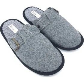 Resim Rodin Gri Erkek Ev Terliği 