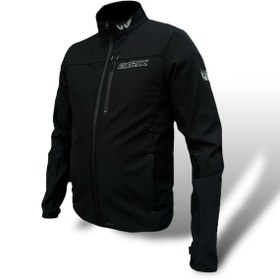Resim BERİK FORCE RÜZGAR VE SU GEÇİRMEZ SOFTSHELL MOTOSİKLET MONTU SİYAH 