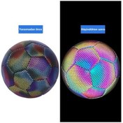 Resim Reflektif Işıklı Futbol Topu - Mor No: 5 Mor 5 836182 Yeşil 