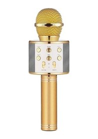 Resim Winex Usbatf Sd Kart+3.5 MM Giriş Bluetooth Karaoke Mikrofonu Gold 