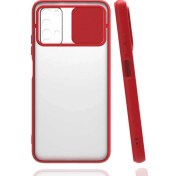 Resim Canpay Xiaomi Poco M3 Uyumlu Kılıf Kayar Sürgülü Lens Koruma Sliding Lens Protective Case 