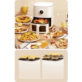 Resim Xiaomi 4 Lt 1600W Wi-Fi 24 Saatlik Planlama Özellikli Yağsız Kızartma | Pişirme | Yoğurt | Meyve Kurutma | Buz Çözme | Fermantasyon Özellikli Yağsız Airfryer Fritöz 