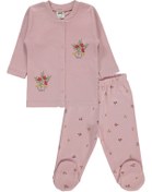 Resim Civil Baby Kız Bebek Pijama Takımı 1-6 Ay Açık Pembe 