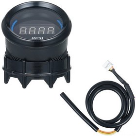 Resim Leezsing 52mm Araç Dönüşüm Göstergesi - 9000 Rpm Lcd Ekranlı Uyarı Sistemli Dijital Devir Sayacı 