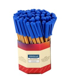 Resim Office Pen Tükenmez Kalem Mavi 60'lı Kutu Mavi 