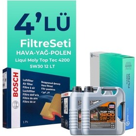 Resim Bosch Mercedes Sprinter 415 Dizel Filtre Bakım Seti Liqui Moly Motor Yağlı (2009-2012) 4 Lü - 