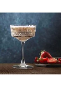 Resim Elysia 12'l Şampanya Bardağı 260cc Elysia Ayaklı Kadeh Bardak Sunum Kadehi 12 Adet Şeffaf 