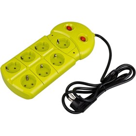 Resim harry 7'LI 1.5 METRE KABLOLU LED IŞIKLI AKIM KORUMA ÇOCUK VE YANGIN KORUMA 2 ANAHTARLI 