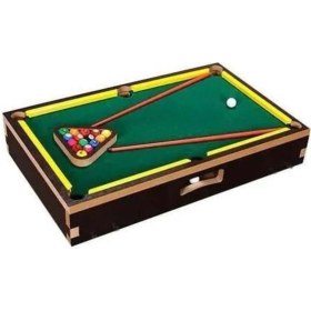 Resim Ahşap Bilardo Oyunu Masa Üstü Ayaksız Model Renkli 