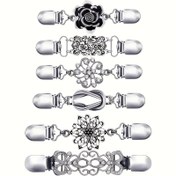 Resim 1/6 adet Vintage Metal Şal Klipsi - Kazaklara, Hırkalara, Gömlekler ve Ceketlere Kolayca Takılır - Geometrik Desenli, Dayanıklı Alaşım, Şükran Günü, Ramazan, Kampüs Etkinlikleri ve Resmi Etkinlikler için Mükemmel, Şal Aksesuarları, Resmi Etkinlik Aksesuarları 