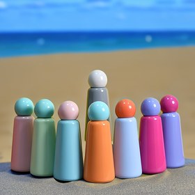 Resim 500ml Paslanmaz Çelik Yalıtımlı Su Şişesi - Çift Duvarlı, Sızdırmaz & Taşınabilir Dış Aktiviteler İçin, Batik Desen 