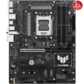 Resim ASUS TUF GAMING B850-PLUS WIFI AMD B850 Soket AM5 DDR5 8000+(OC)MHz ATX Gaming (Oyuncu) Anakart 