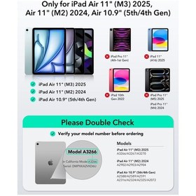 Resim Apple iPad Uyumlu Air 11 2024 Flex Klavyeli Tablet Kılıfı Klavyeli Kılıf 