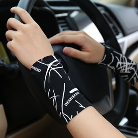 Resim Spor İçin Bileklikler, Erkekler ve Kadınlar İçin Elastik ve Nefes Alabilir Kol, Yaz İçin İnce Bilek Koruyucuları 