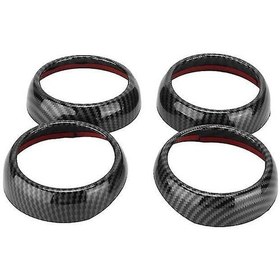 Resim Honmex Smart Fortwo/forfour 453 2015-2021 Karbon Fiber Desenli Plastik Havuzluk Kapakları - Uv Koruyucu, Kırık Ve Çizikten Koruma, Kolay Kurulum 