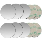 Resim GongtuShop 10 Adet Gümüş Yuvarlak Stil Lot Metal Plaka Disk Demir Sac Manyetik Araç Telefonu Tutacağı Standı Metal Plaka Mıknatıs Cep Telefonu Tutucu Montajı Için (Yurt Dışından) 