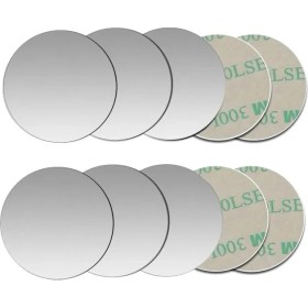 Resim GongtuShop 10 Adet Gümüş Yuvarlak Stil Lot Metal Plaka Disk Demir Sac Manyetik Araç Telefonu Tutacağı Standı Metal Plaka Mıknatıs Cep Telefonu Tutucu Montajı Için (Yurt Dışından) 