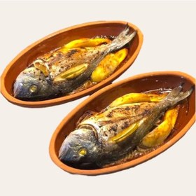 Resim 3'lü Toprak Sırlı Balık Güveci-balık Tavası 27x13x4 