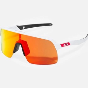 Resim Oakley Sutro Lite Bisiklet Güneş Gözlüğü Matte White Prizm Ruby 
