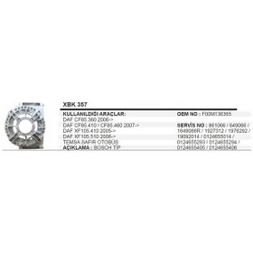 Resim Kumanda Taraf Kapagi Bosch Tip Daf Cf85.360 410 460 07-> 504626190 